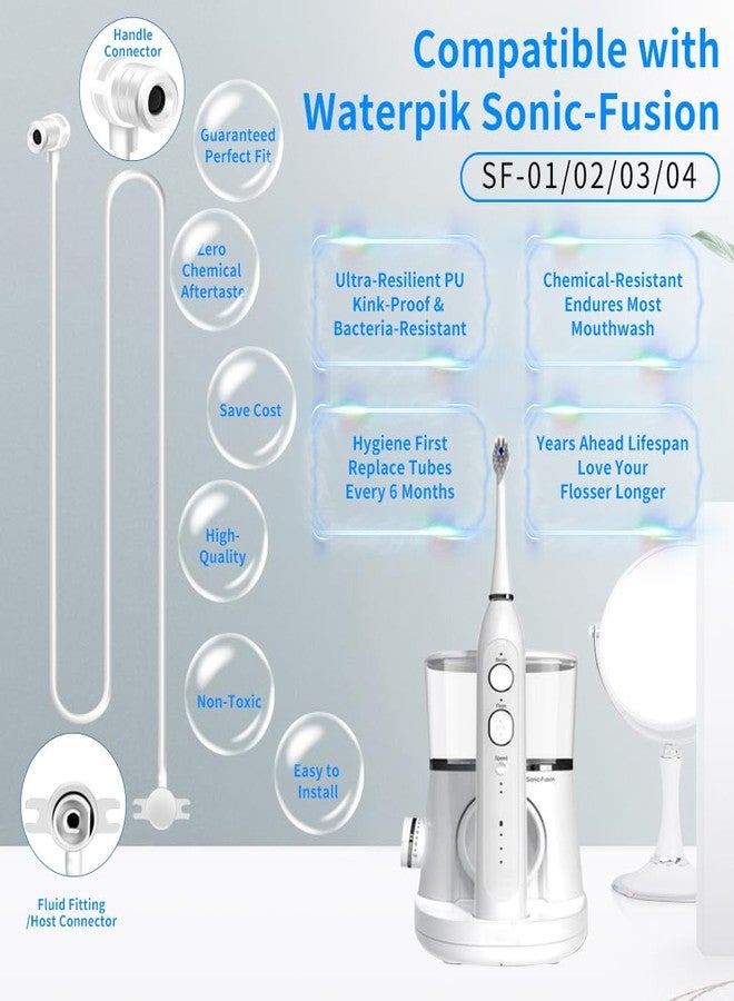 KOPBTBOY Replacemet Hose for Waterpik Sonic-Fusion Flossing Toothbrush, Hose for Waterpik Sonic-Fusion SF-01/02/03/04 Water Flosser, Replacement Parts for Water pik - Image 2